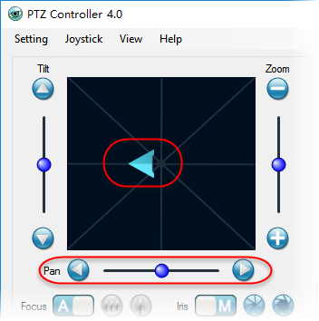 PTZ Contoller - Pan Control
