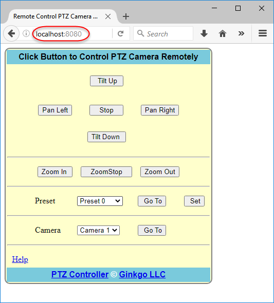 PTZ Controller Server is running!