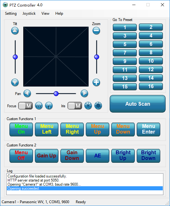 PTZ Controller 3.7 Compact